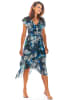 Awama Kleid in Dunkelblau/ Bunt