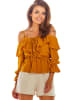 Awama Bluse in Kamel