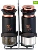 Berlinger Haus 3tlg. Salz- & Pfefferstreuer-Set in Schwarz/ Roségold - 120 ml