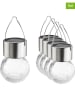 Garden Hero Solarne lampki dekoracyjne LED (5 szt.) w kolorze srebrnym - wys. 10 x Ø 6 cm