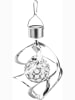 Garden Hero Ledsolarwindgong met kleurwisselfunctie - (H)23 x Ø 16 cm