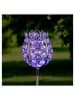 Garden Hero 2er-Set: LED-Solar-Gartenstecker "Kristallblume" mit Farbwechsel - (H)65 cm
