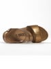 BACKSUN Keilsandaletten "Bolzano" in Gold