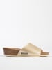 BACKSUN Keilpantoletten "Bologne" in Gold