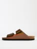 BACKSUN Slippers "Bali" bronskleurig/meerkleurig