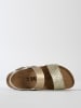BACKSUN Sandalen "Gaias" in Gold