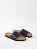 BACKSUN Slippers "Djila" donkerblauw