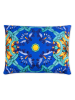 EXCELSA Kissen "Trinacria" in Blau/ Gelb - (L)50 x (B)40 cm