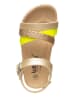 billowy Sandały w kolorze złotym
