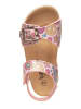 billowy Sandalen in Rosa/ Bunt
