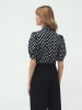 Nife Bluse in Schwarz/ Weiß