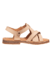 El Naturalista Leren sandalen crème