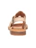 El Naturalista Leren sandalen crème
