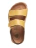 El Naturalista Leren sandalen geel