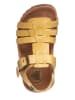 El Naturalista Leren sandalen geel