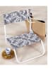 Garden Spirit Klappstuhl "Chaise" in Schwarz/ Weiß - (B)52 x (H)37 x (T)50,5 cm