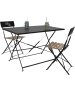 Garden Spirit Gartentisch in Schwarz - (B)110 x (H)70 x (T)71 cm