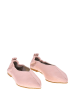 Lizza Shoes Skórzane baleriny w kolorze jasnoróżowym