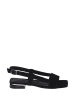 Lizza Shoes Leder-Sandalen in Schwarz