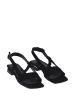 Lizza Shoes Leder-Sandalen in Schwarz