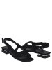 Lizza Shoes Leder-Sandalen in Schwarz