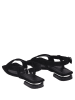 Lizza Shoes Leder-Sandalen in Schwarz