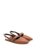 Lizza Shoes Leren ballerina's bruin