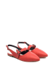 Lizza Shoes Skórzane baleriny w kolorze czerwonym