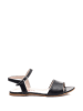 Lizza Shoes Skórzane sandały w kolorze czarnym