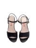 Lizza Shoes Skórzane sandały w kolorze czarnym