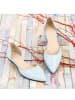 Lizza Shoes Skórzane baleriny w kolorze jasnoniebieskim