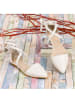 Lizza Shoes Skórzane baleriny w kolorze kremowym