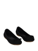 Lizza Shoes Skórzane baleriny w kolorze czarnym