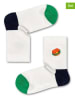 Happy Socks 2-delige set: sokken "Burger" wit