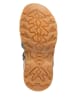 POM POM Leder-Halbsandalen in Hellblau