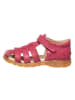 POM POM Leder-Halbsandalen in Pink