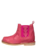 POM POM Leder-Chelsea-Boots in Pink
