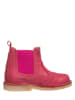 POM POM Leder-Chelsea-Boots in Pink