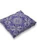 Madre Selva Sitzkissen "Hippy" in Blau - (L)37 x (B)37 cm