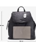 Anna Morellini Leren rugzak "Amedea" zwart - (B)29 x (H)32 x (D)12 cm