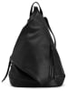 Anna Morellini Leder-Rucksack "Aureliana" in Schwarz - (B)42 x (H)55 x (T)16 cm