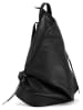 Anna Morellini Leder-Rucksack "Aureliana" in Schwarz - (B)42 x (H)55 x (T)16 cm