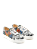 Streetfly Sneakersy w kolorze biało-czarnym ze wzorem