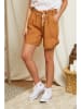 Lin Passion Linnen short camel