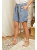 Lin Passion Leinen-Shorts in Hellblau