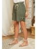 Lin Passion Leinen-Shorts in Khaki