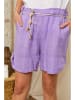 Lin Passion Leinen-Shorts in Lila