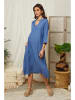 Lin Passion Linnen jurk blauw