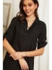 Lin Passion Leinen-Kleid in Schwarz