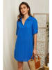 Lin Passion Leinen-Kleid in Blau